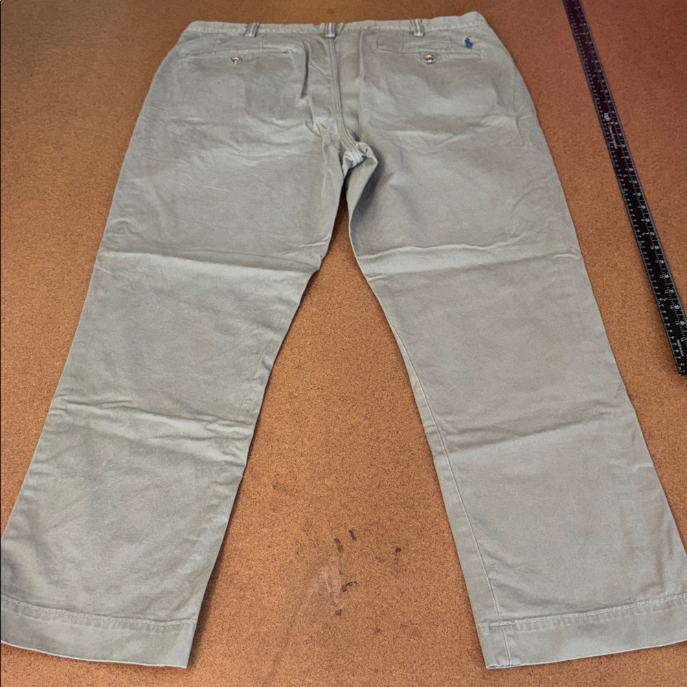 Ralph Lauren Men's Taupe Chinos flat front 38x30